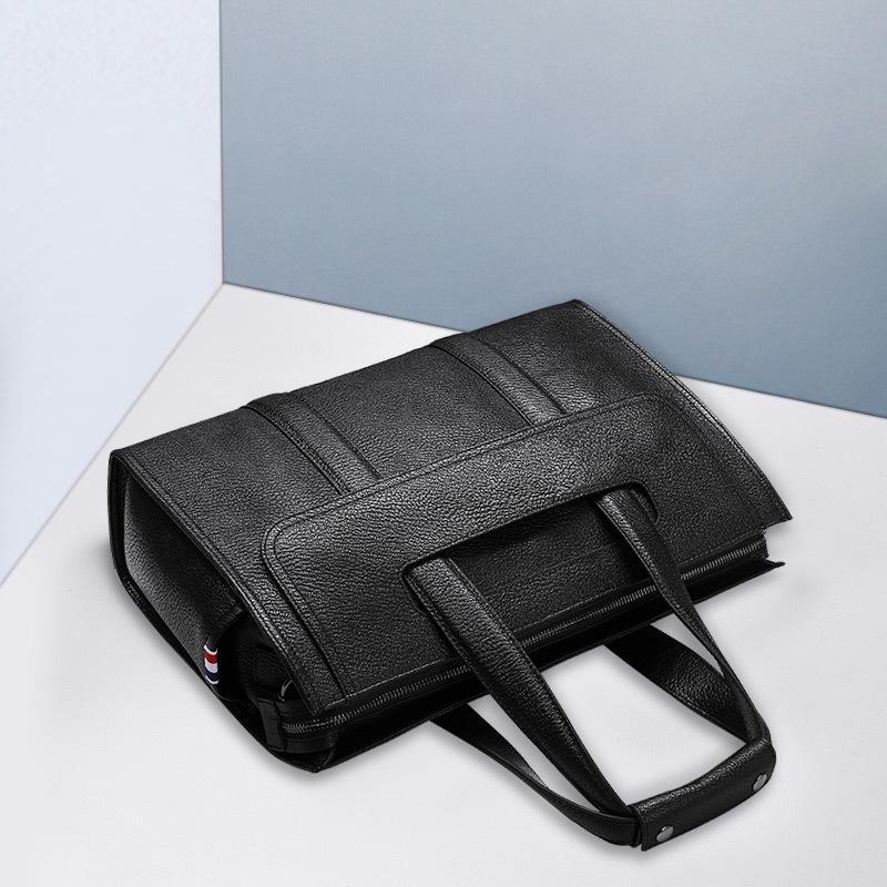 Мужская сумка из натуральной кожи: Портфель для компьютера большой емкости 15,6"