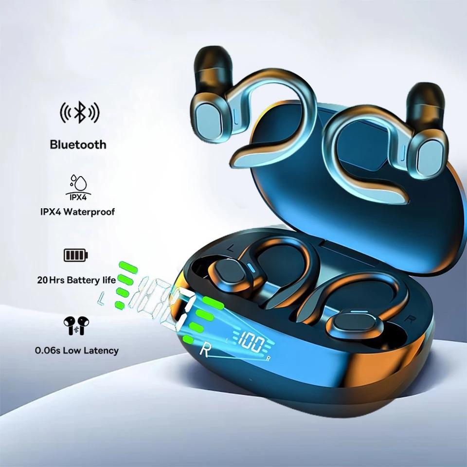 Беспроводные Bluetooth 5.3 Наушники с защитой от воды IPX5 и 20-часовым временем работы от аккумулятора