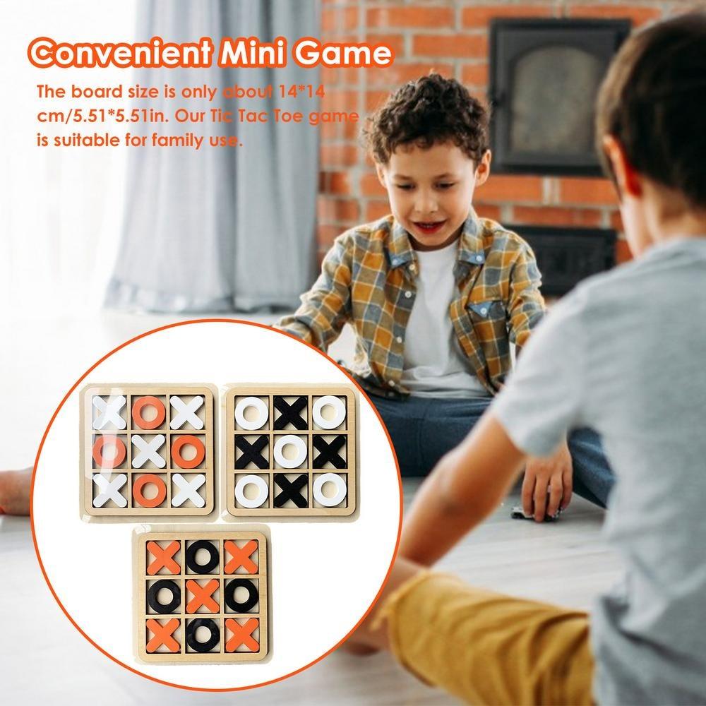 Educational Toys Puzzle Table Game XO Chess Game Interest Chess Board Game Tic Tac Toe Game