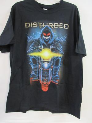 ОФИЦИАЛЬНЫЙ МЕРЧ DISTURBED МОТОЦИКЛ КОНЦЕРТ МУЗЫКА T- ЭКСТРА БОЛЬШАЯ Унисекс Футболка