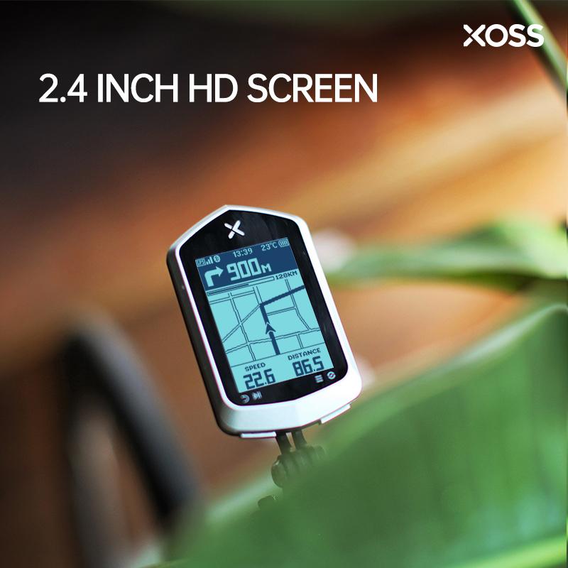XOSS NAV Plus Велокомпьютер Беспроводной GPS-спидометр для велоспорта Навигация по карте Водонепроницаемый Bluetooth ANT+ Каденс Скорость