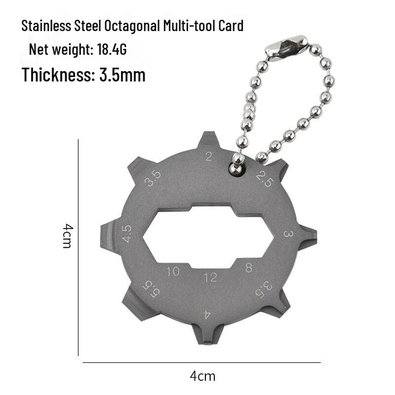 Brangdy Octagonal Portable Multi-tool Card