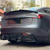 ModelY Spoiler Rear Door Tail Trunk Wing ABS Carbon Fiber Look For Tesla Model 3/Y 17-24 Accessories Model3 Highland 2025+ HOT