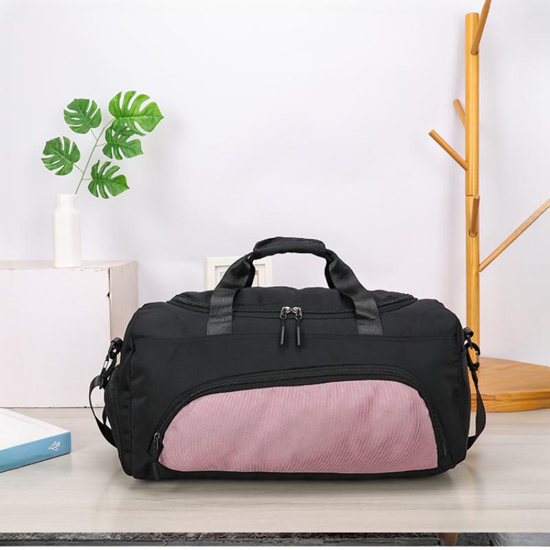 New Leisure Sports Fitness Bag Unisex Fashion High Capacity Short Distance Travel Bag Dry and Wet Separation Independent Shoe Pocket Nylon Luggage Bag