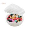 10Pcs Plastic Triangle Round Rhinestone Beads Nail Art Plate Storage Tray Holder Live City Fashion Home Decor