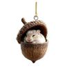 1/8Pcs Christmas Ornament Acrylic Forest Animal Acorn Ornament Holiday Party Hanging Decoration Christmas Gift