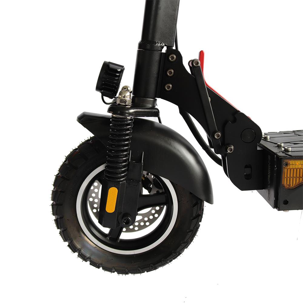 L12 Foldable Electric Scooter, Black Frame, 48V 16Ah Battery, 10 Inch Off-Road Tyres, Max Mileage 45-50KM, Dual Disc Brake Adult city electric scooter
