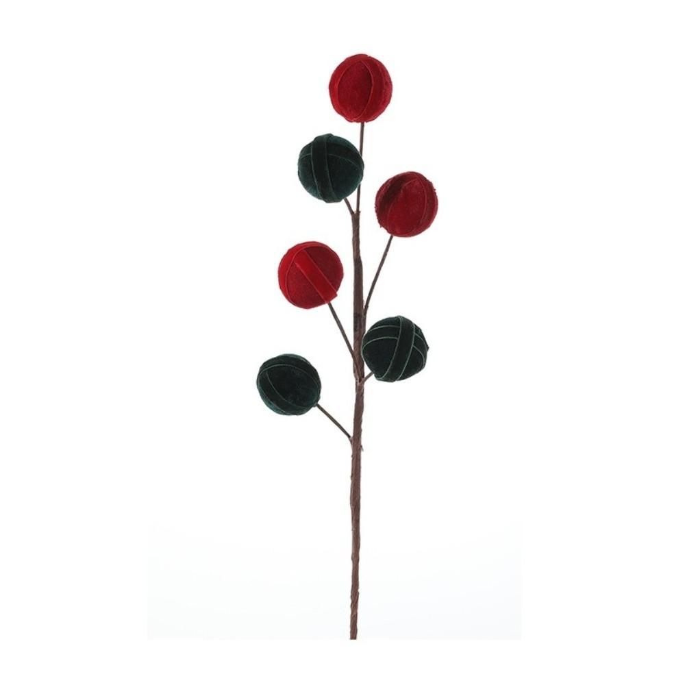 Simulated Xmas Tree Decorations Flocking Lollipop Christmas Flowers Christmas Tree Decoration