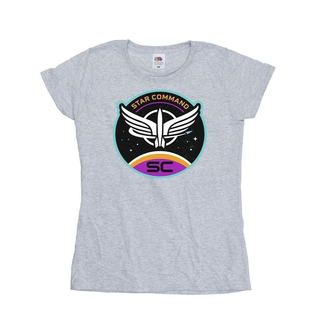 Disney Womens/Ladies Lightyear Star Command Circle Cotton T-Shirt