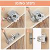  Door Catches Latches, 4 Pack Double Roller Strong Hold Cupboard Cabinet Door Catches, Double Roller Catches Cabinet Catches Door Latches