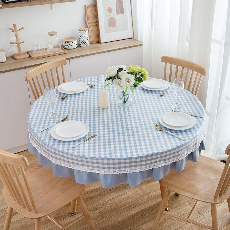 Large Round Table Dining Tablecloth Waterproof Living Room Coffee Table Rectangular Book Tablecloth for Dining Table