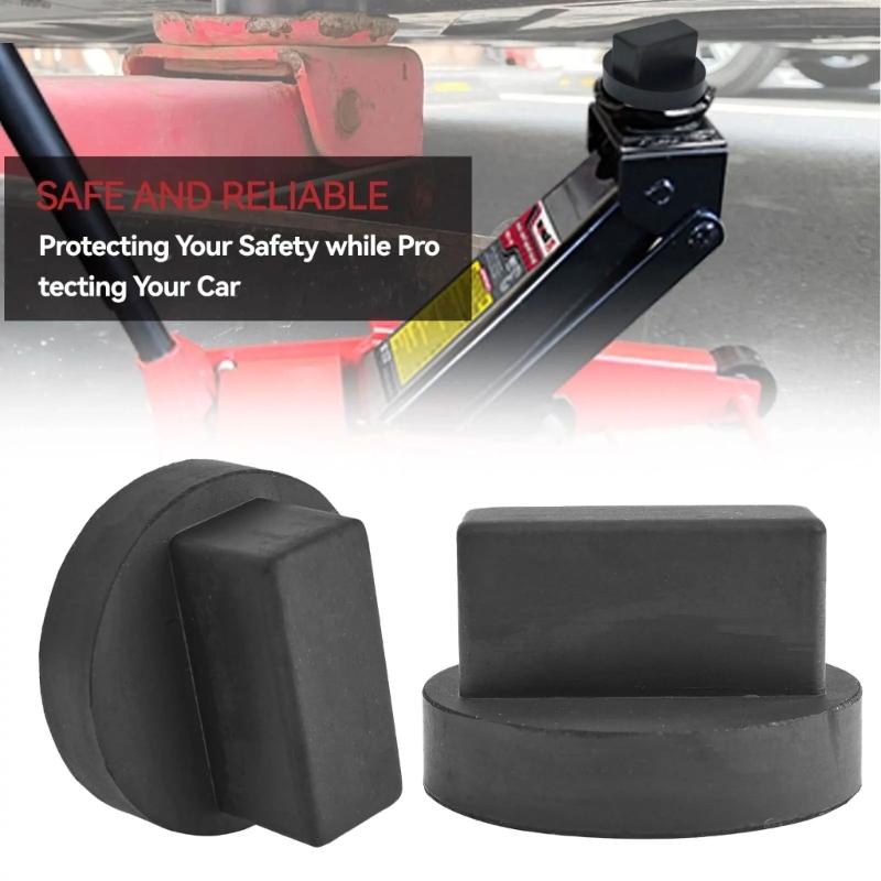 Car Reinforced Rubber Jacking Lift Pad For Secure Vehicle Elevations In Professional Repairs Compact Design Easy Storage