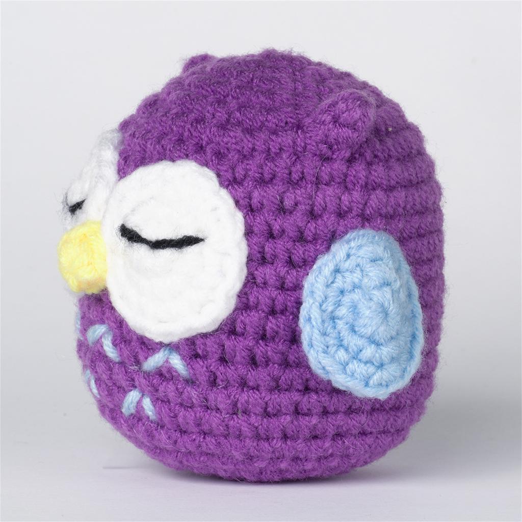DIY Frog Owl Penguin Crochet Kits Beginner DIY Crochet Starter with Yarn, Crochet Hook, Needle, Knitting Marker, Eyes