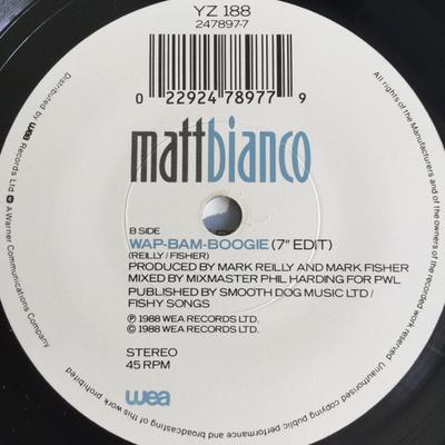 7-дюймовая пластинка МЭТТ БЬЯНКО - Не вини эту девушку YZ188 WEA 1988 UK Танцевальная и электронная Б/У
