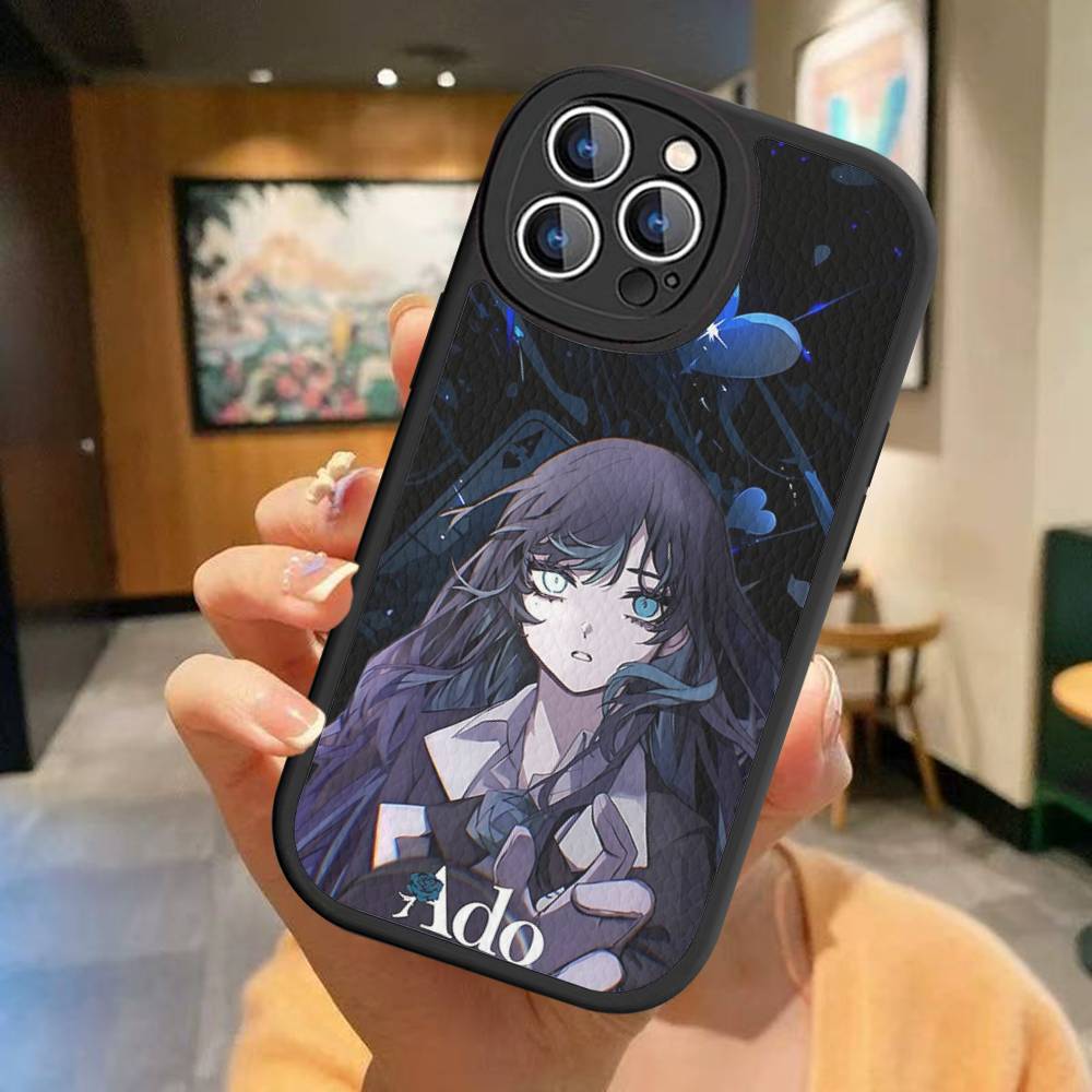 Чехол для телефона Ado Kyogen X Uta Anmie для iPhone 16 15 14 13 12 11 Pro Max Plus Кожаная обложка