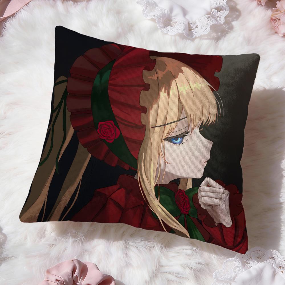 Классический аниме чехол для подушки Rozen Maiden Премиум Комфорт Двусторонний чехол для подушки - Дизайн «Два в одном» для любой комнаты и салона автомобиля