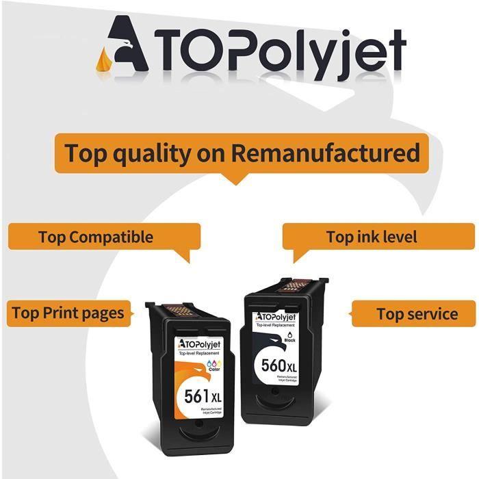 ATOPolyjet Replacement PG-560XL CL-561XL Ink Cartridge for Canon PG 560 CL-561 XL for Canon Pixma TS5350 TS7450 TS5351 TS53481