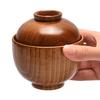 Rice Bowl Japanese Style with Lid Dishwasher Safe Food Container Tableware Rice Salad Soup Snack Wooden Bowl Kitchen Supplies