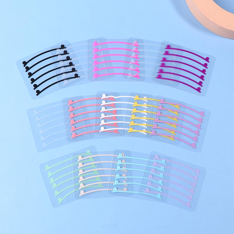 6 шт. Силиконовые полоски для ламинирования ресниц Многоразовые подушечки для завивки ресниц Лента для перманентной завивки Принадлежности для наращивания ресниц Инструмент для макияжа