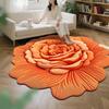 Floor Mat 3D Floral Design Non-Slip Dot-Embossed Backing Quick-Drying Plush Carpet Soft Comfort Bath Rug Home Decor
