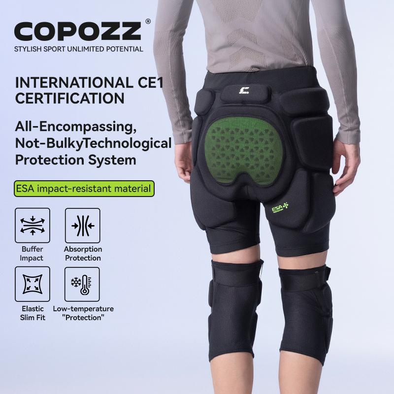 COPOZZ Sports Protective Gear Set Skateboard Adult ESA Sponge Thicken Impact-resistant Bicycle Women Men Ski Knee And Hip Pads