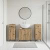 3 piece Bathroom Cabinet System BREDA Artisan Oak