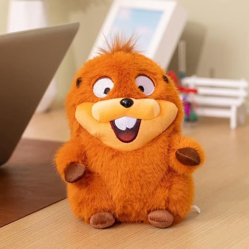 Cute Beaver Plush Toy Adorable Stuffed Animal Cartoon Character Soft Cuddle Buddy Kids Birthday Gift for Girls Boys