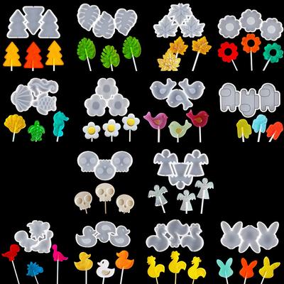 Симпатичные силиконовые формы для леденцов DIY Jelly Mold Candy Molds Fondant Mold Chocolate Forms Fudge Cake Decorationing Baking Gadget