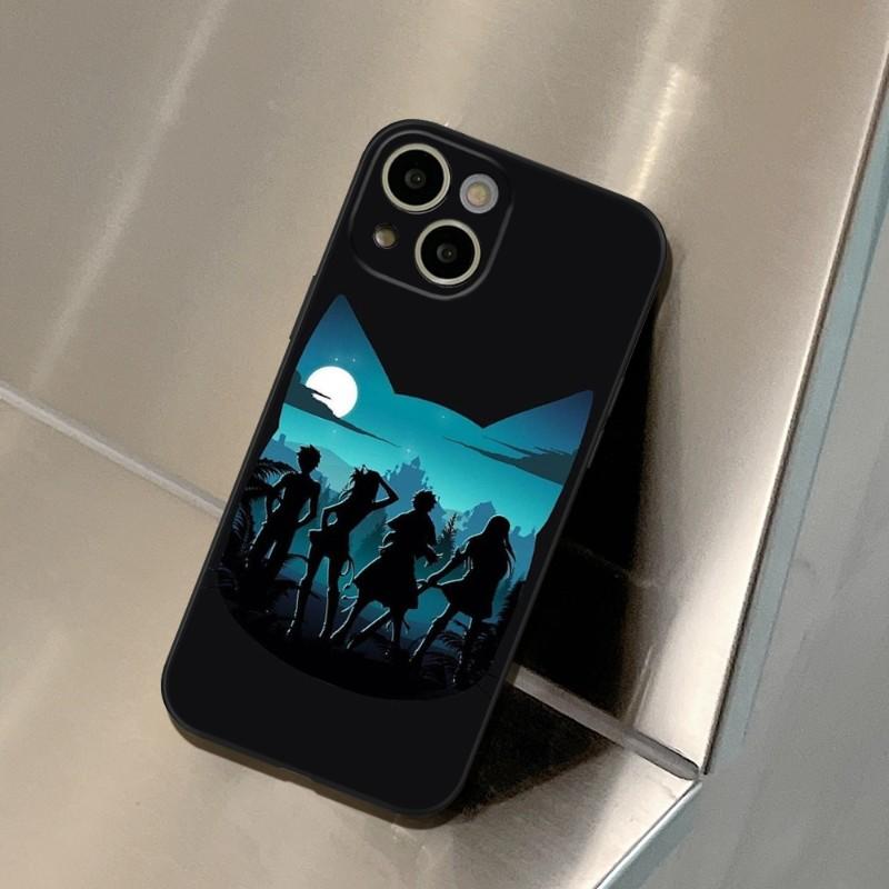 Чехол для телефона «Хвост феи» с японским аниме для IPhone 14 13 11 12 Pro 8 7 Plus X 13 Pro MAX XR XS MINI SE 2020, черные чехлы