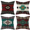 1 Bohemian Set Western Throw Pillow Cover Aztec Southwest Native American Tribal Geometric Pillow Cover Turquoise Rustic Decor S