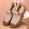 Winter Cotton Shoes with Plush Insulation for Women One Foot Soft Soled Non Slip Shoes Flat Shoes