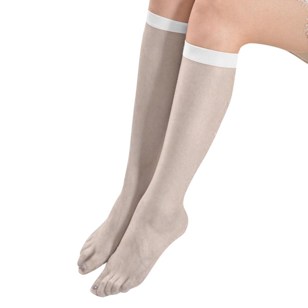 Women's Mid-calf Socks Calf Socks Stockings Summer Ultra-thin Transparent Half Stockings