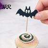 Halloween Dessert Table Decor 8 Pcs Bat Cupcake Toppers, Black Cake Cute Shaped Topper Picks for Halloween, Baby Shower, Birthday Party Decoration