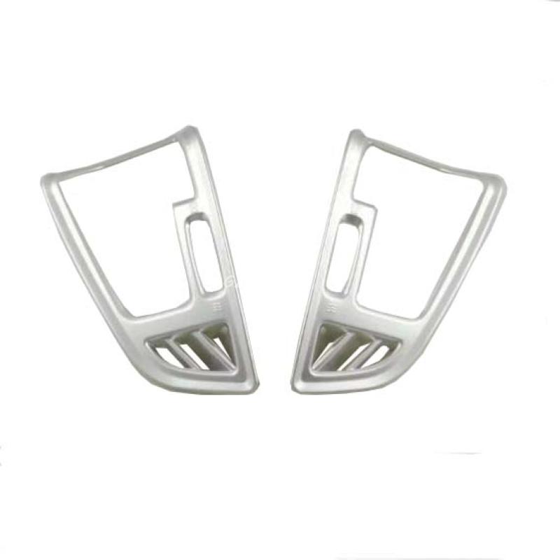 Автомобильный Стайлинг, хромированная передняя панель автомобиля, крышка вентиляционного отверстия переменного тока, накладка, 2 шт. для Ford Escape Kuga