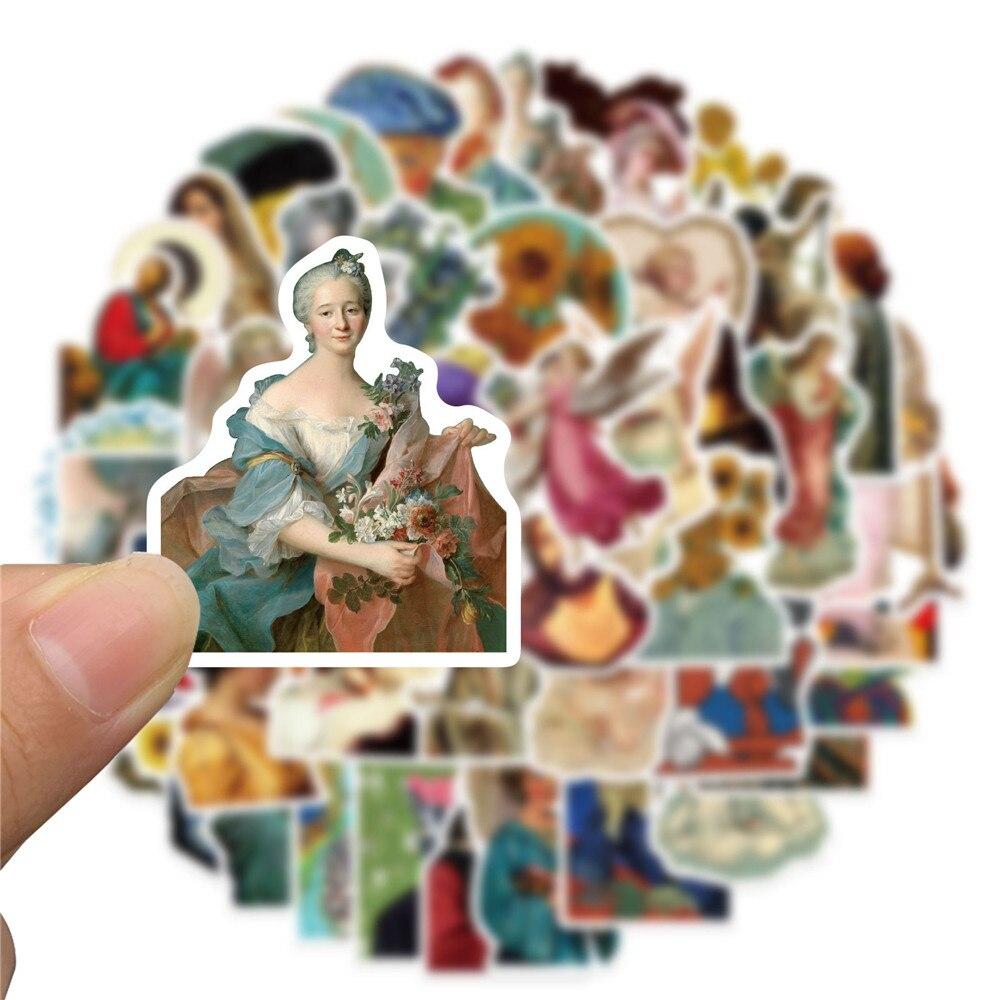 50 шт., наклейки с известными людьми, виниловые водонепроницаемые наклейки для детей, наклейки для ноутбука, телефона, игрушки, компьютер, наклейка на мотоцикл