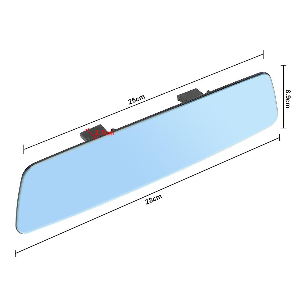 Anti-glare Wide-angle Blue Frameless Mirror 2.5D Full Creen HD Glass Car Interior Rear View Mirror 3000R Micro Curvature Lens Interior Mirrors6