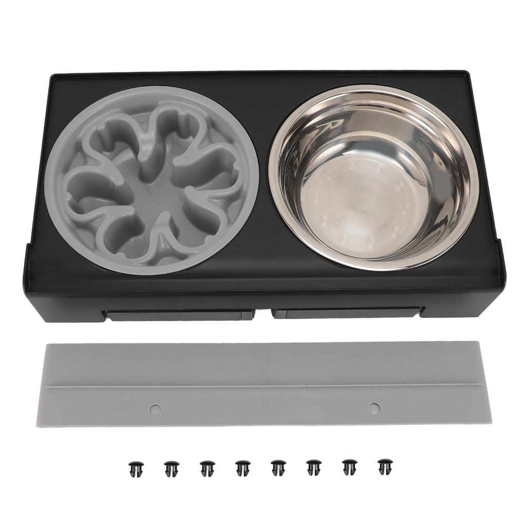 Поднятые миски для собак, устойчивые к загрязнениям, регулируемая подставка для мисок для собак, защита шеи, нескользящая кормушка для собак