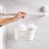 White Hanging Drain Basket Hangable Sundries Hanging Basket Shower Storage Basket  Bathroom