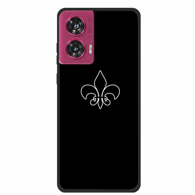 MOTO EDGE 50 Fusion Простой чехол-бампер из мягкого ТПУ с полыми линиями