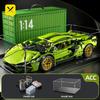 ТойлинX 1:14 Технических Строительных Блоков Гоночный Спорт Скорость Модель Транспортного Средства Город Механический Супер Кирпичики Пазл Игрушки Подарок для Взрослого