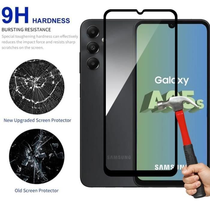Verre Trempé Intégral pour Samsung Galaxy A05s, Vitre Protection Lot-4