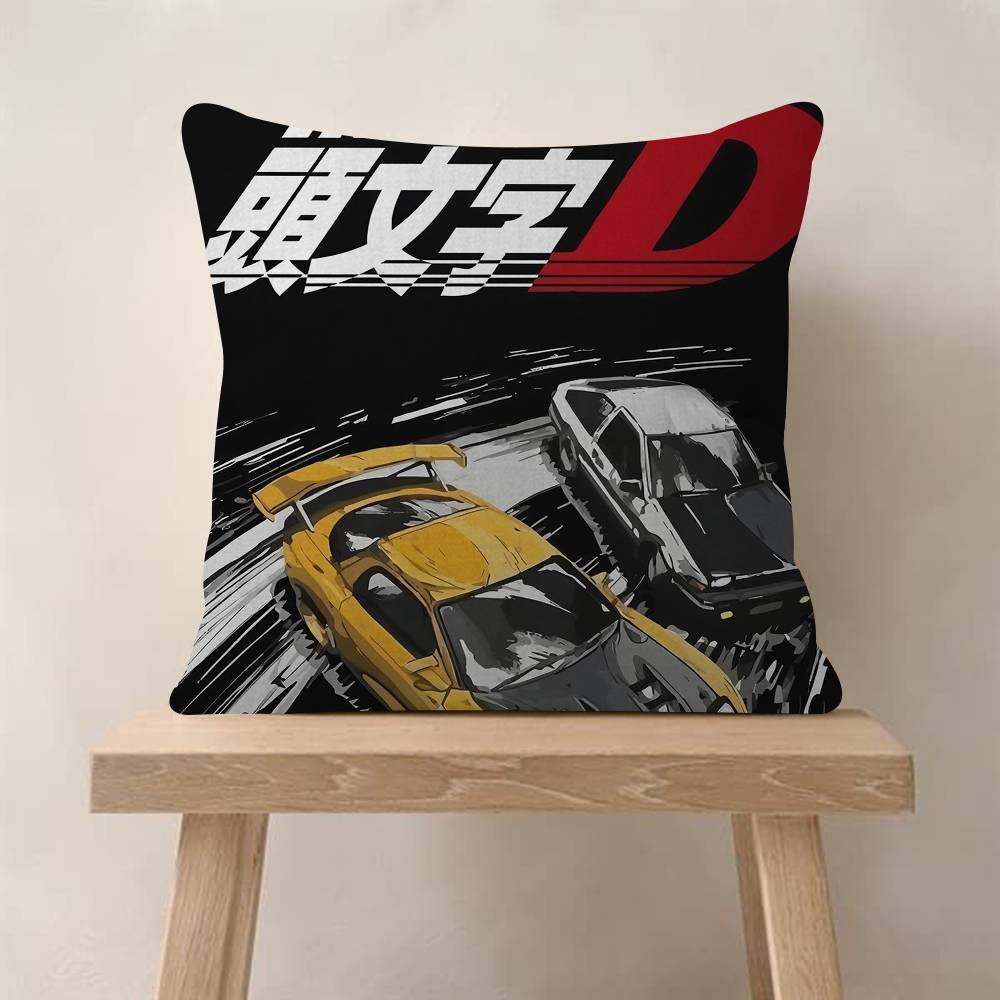 Подушки с принтом из аниме Initial D Наволочки для домашней кровати Декоративная наволочка Свадебная Супермягкая наволочка