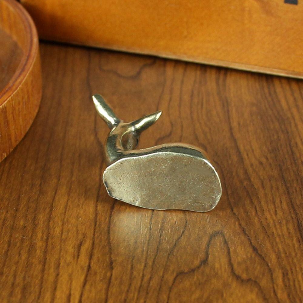 Tea Pets Vintage Brass Deer Sculpture Elegant Lucky Deer Figurines Solid Copper Unique Christmas Deer Ornament Garden Decoration