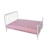Iron Frame Dollhouse Bed Bedroom Scene Mini Bed Model Creative Doll Bed Furniture  DIY Toy