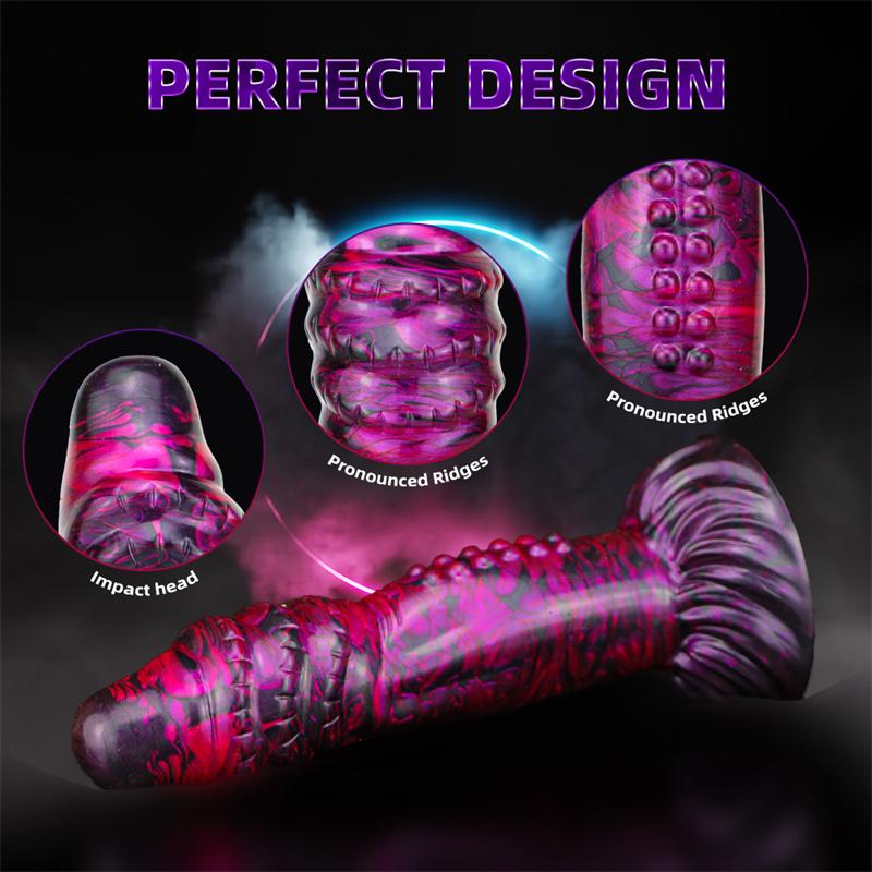 Faucet Color Liquid Silicone Anal Reamer Large Special-shaped Dragon Phallus Anal Masturbation Device Rear Court Sex Toy