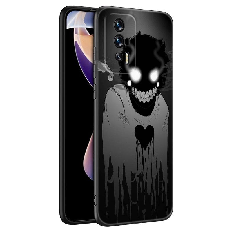 Чехол для телефона Smile Skeleton Devil Black для Xiaomi Redmi 7A 8A 9A 10A 11A 9C 10C 12C 13C 11 Prime A1 A2 Plus 12 4G Note 9T 12R