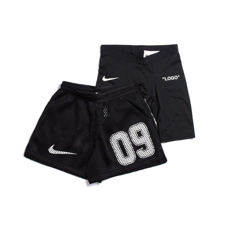 Nike Lab x Off-White Mercurial NRG X Шорты Черный/Белый Мужская Одежда Низ AH0376-010