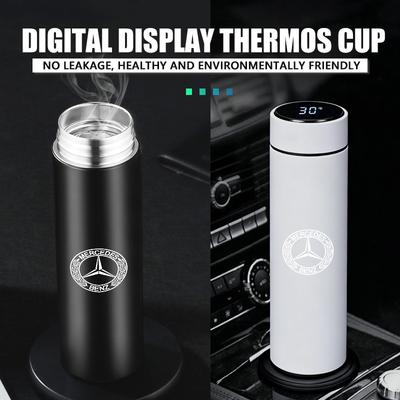 Для автомобиля Benz Логотип Автомобиля Отображение Температуры Термокружка Нержавеющая Сталь Разделенная Термобутылка Эксклюзивная AMG SPRINTER V CLASS VIANO
