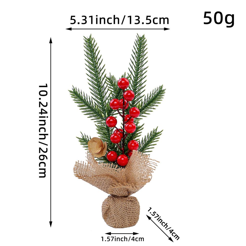 25CM Table Mini Christmas Tree, Small Size Christmas Trees Gift for Kids and Friends, Desktop Christmas Tree, New Year's Tree Decoration