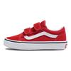 Vans Серия Old Skool V Удобные низкие детские парусиновые кеды Детские кроссовки Красно-белые VN000CYWJV6